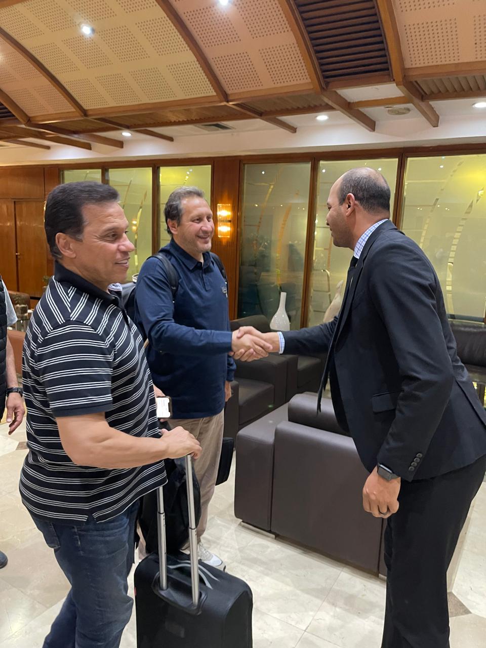 وصول الفوج الأول للرياضيين من ليبيا بقيادة البدري