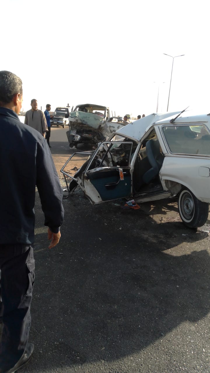 حادث تصادم سيارتين