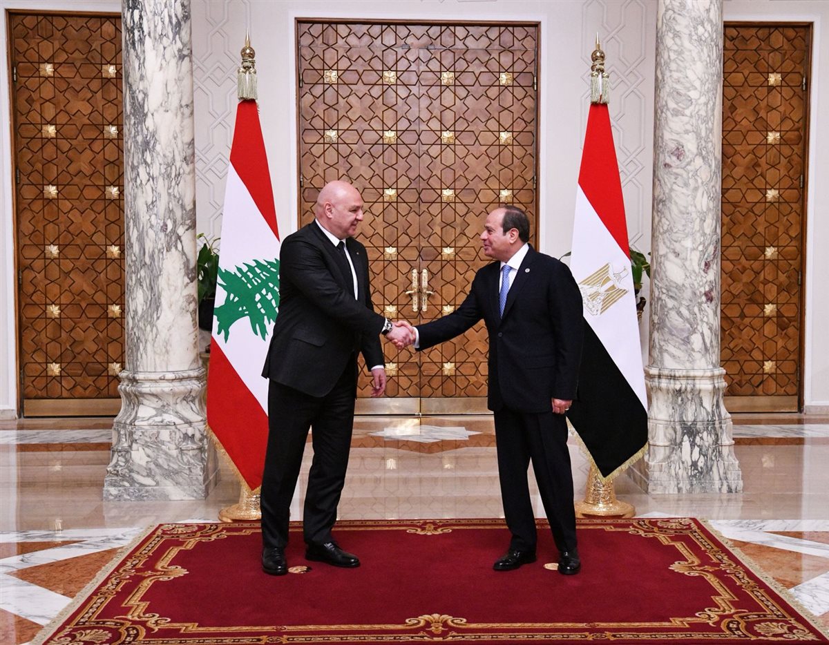 السيسي يستقبل اليوم الرئيس اللبناني جوزاف عون 
