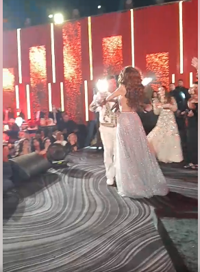 ميريام فارس تحيي حفل خطوبة ابنة باسل سماقية بحضور نجوم المجتمع