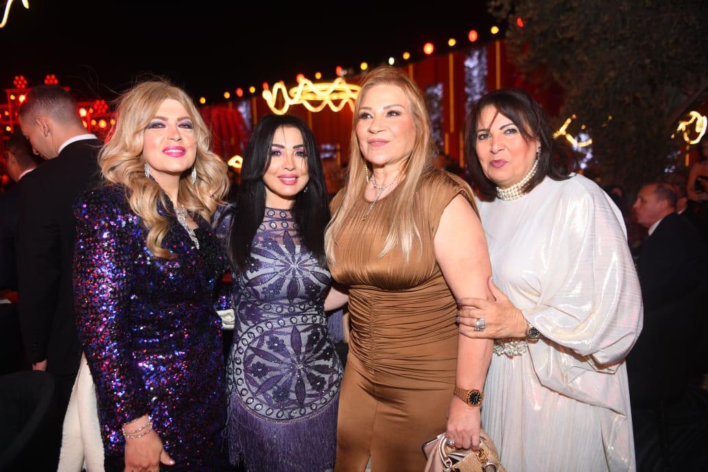 سهير جودة والشخصيات العامة في حفل زفاف ابنة رجل الأعمال باسل سماقية