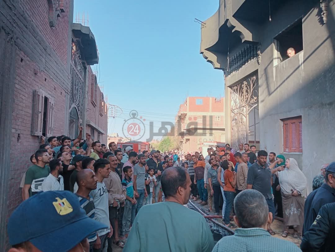 حريق في منزل مكون من 5 طوابق بطنطا