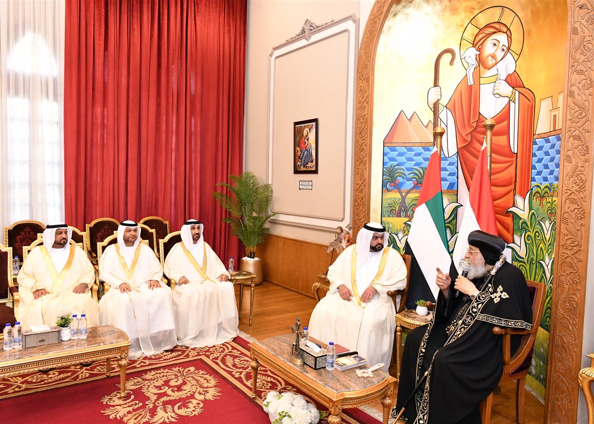 البابا تواضروس وولي عهد الفجيرة