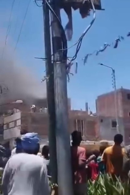 حريق في منزل بإسنا