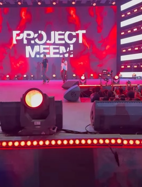 مروان بابلو وأبيوسف في حفل المشروع ميم