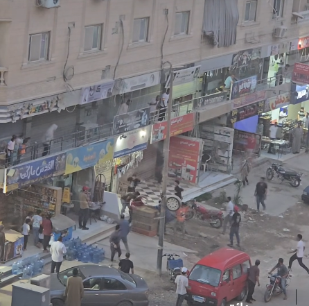 جانب من مشاجرة حدائق الأهرام