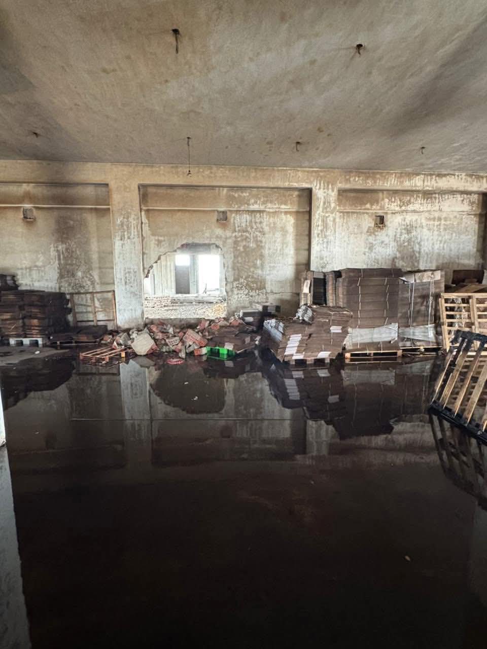 حريق مخزن ببورسعيد