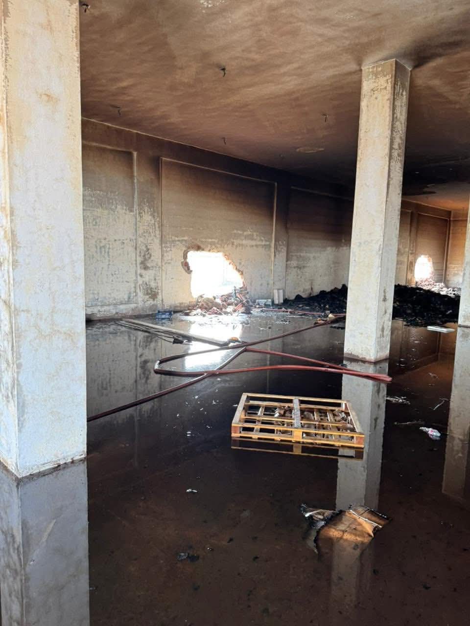 حريق مخزن ببورسعيد 