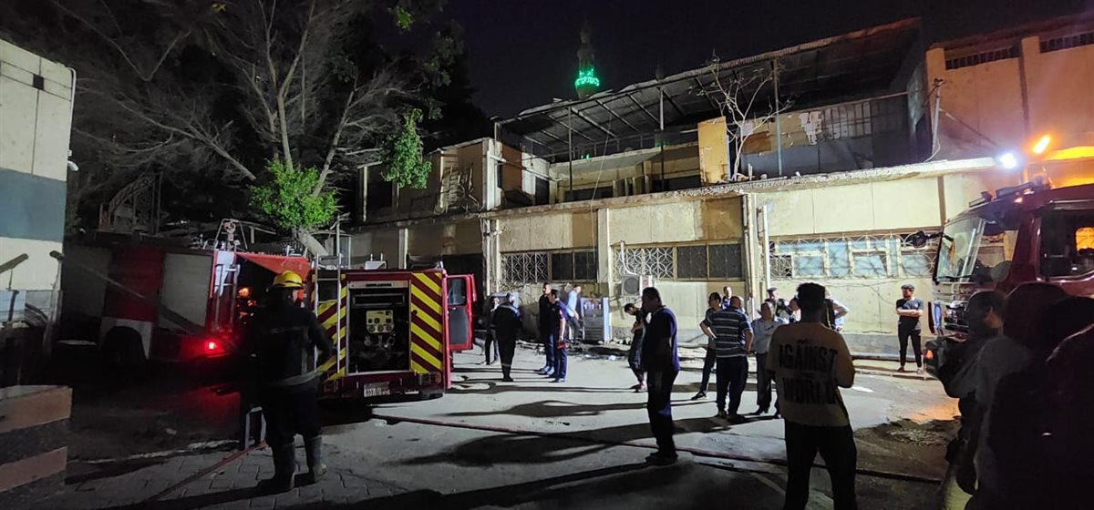 السيطرة علي حريق بمحيط مبني سموم القصر العيني بالقاهرة