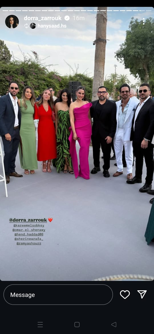 حضور فني كثيف في حفل زفاف أمينة خليل والمصور أحمد زعتر | صور