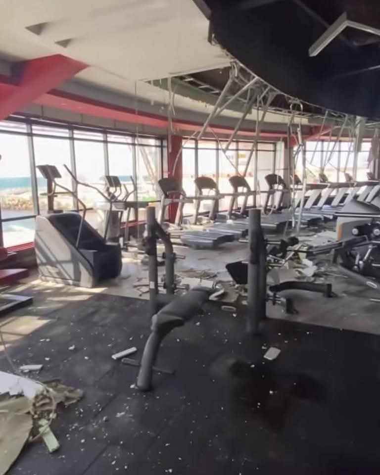 تحطم صالة جيم شهيرة