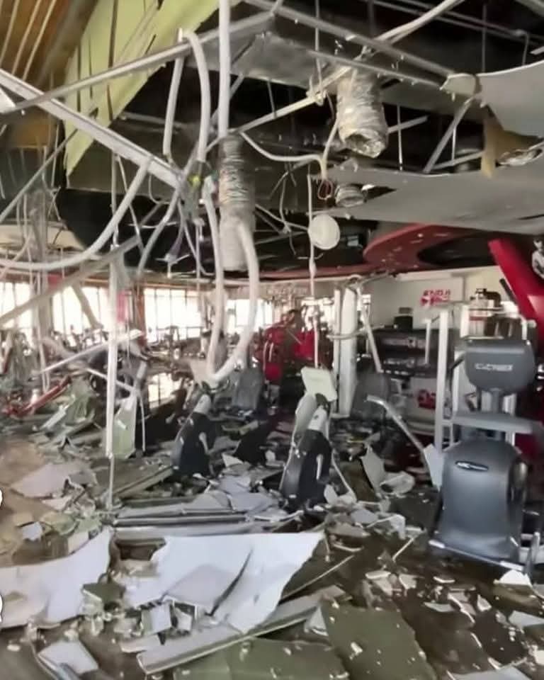 تحطم صالة جيم شهيرة