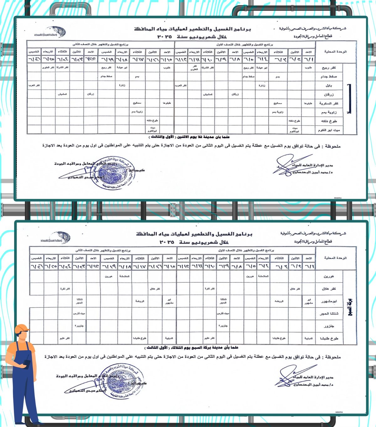 مواعيد انقطاع المياه عن المنوفية في يونيو