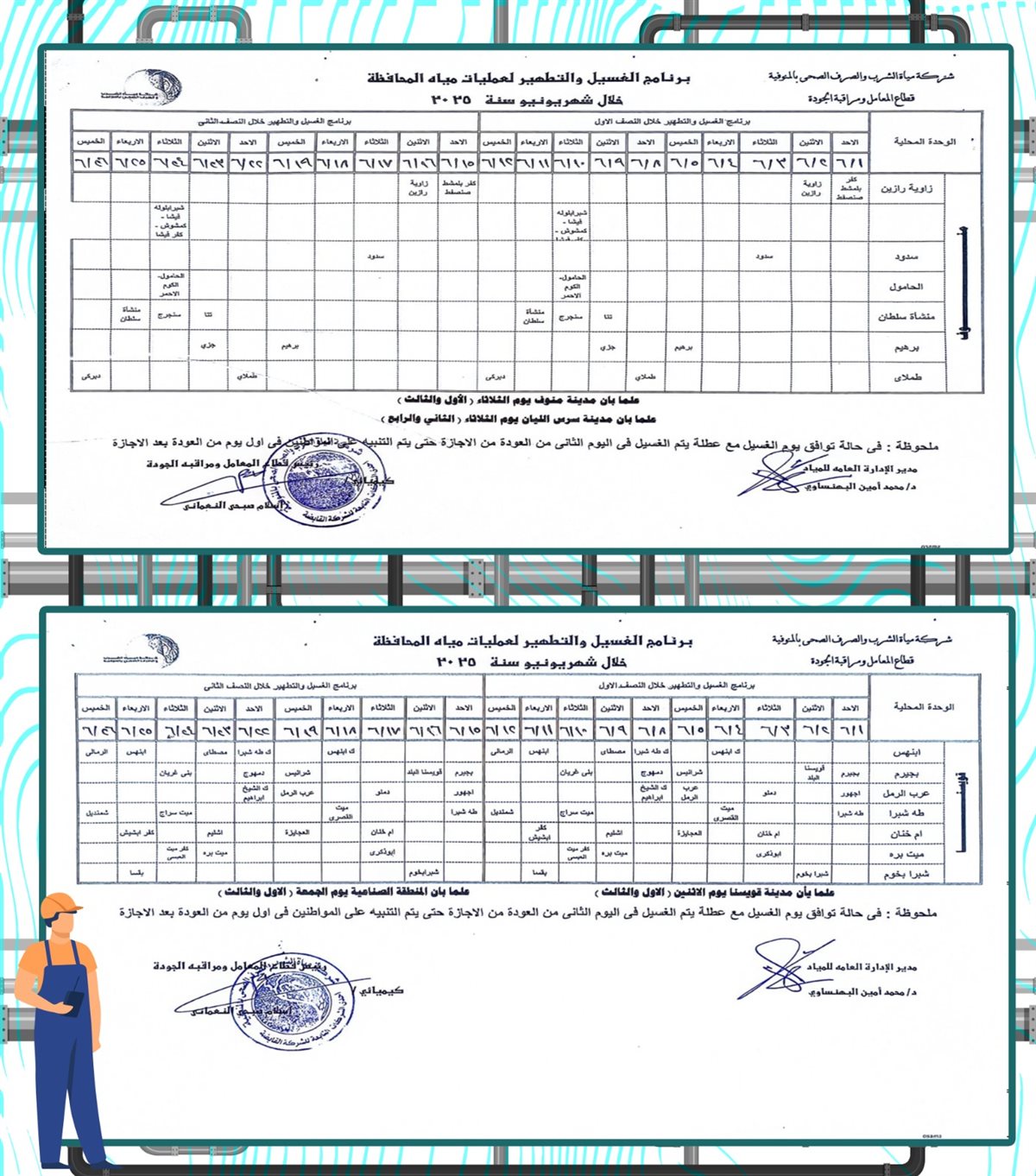 مواعيد انقطاع المياه عن المنوفية في يونيو