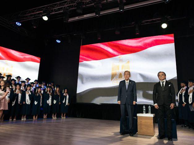 جانب من حفل تخرج المدرسة البريطانية الدولية بالقاهرة