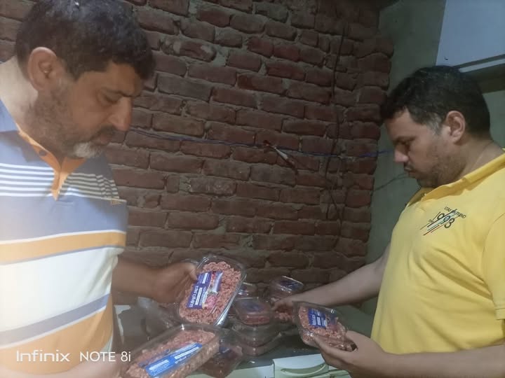 اللحوم الفاسدة المضبوطة