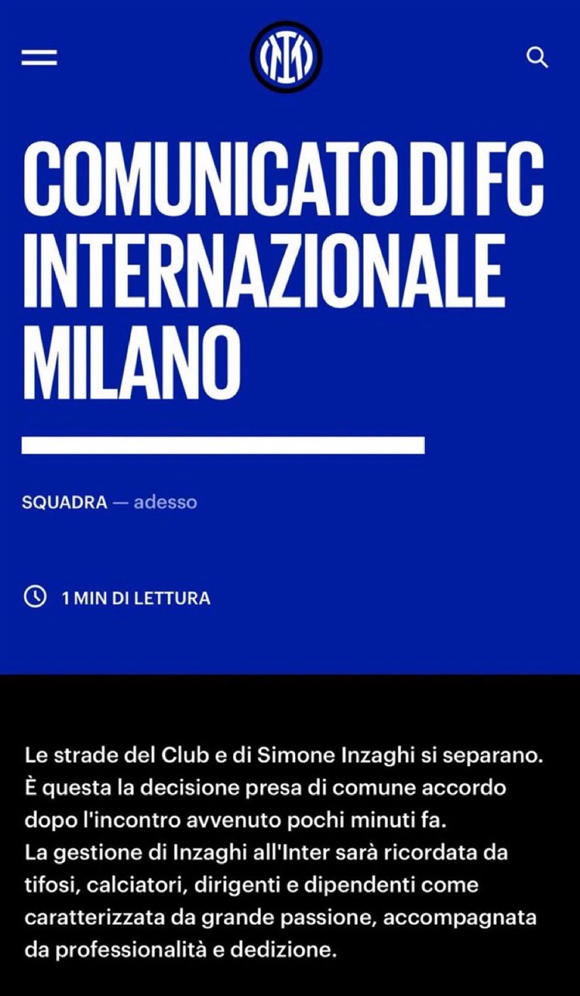 <strong>بيان نادي الإنتر ميلان </strong>