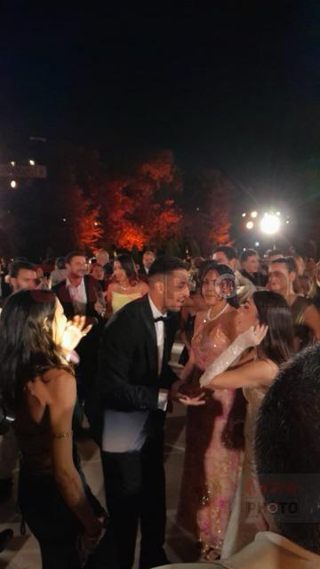 <strong>مصطفى محمد على رأس الحضور في حفل زفاف طاهر محمد طاهر</strong>