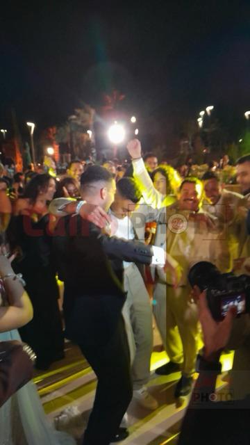 <strong>مصطفى محمد على رأس الحضور في حفل زفاف طاهر محمد طاهر</strong>