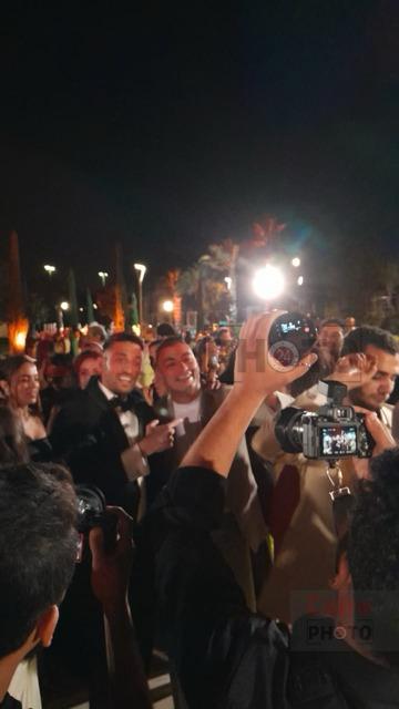 <strong>مصطفى محمد على رأس الحضور في حفل زفاف طاهر محمد طاهر</strong>