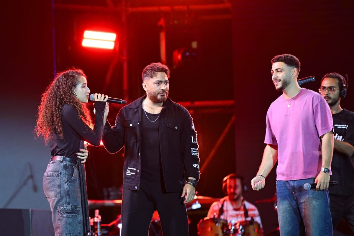 لقطات من حفل تامر حسني