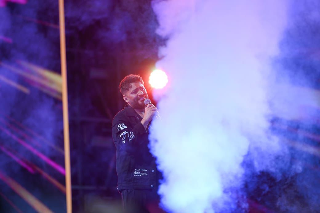 لقطات من حفل تامر حسني