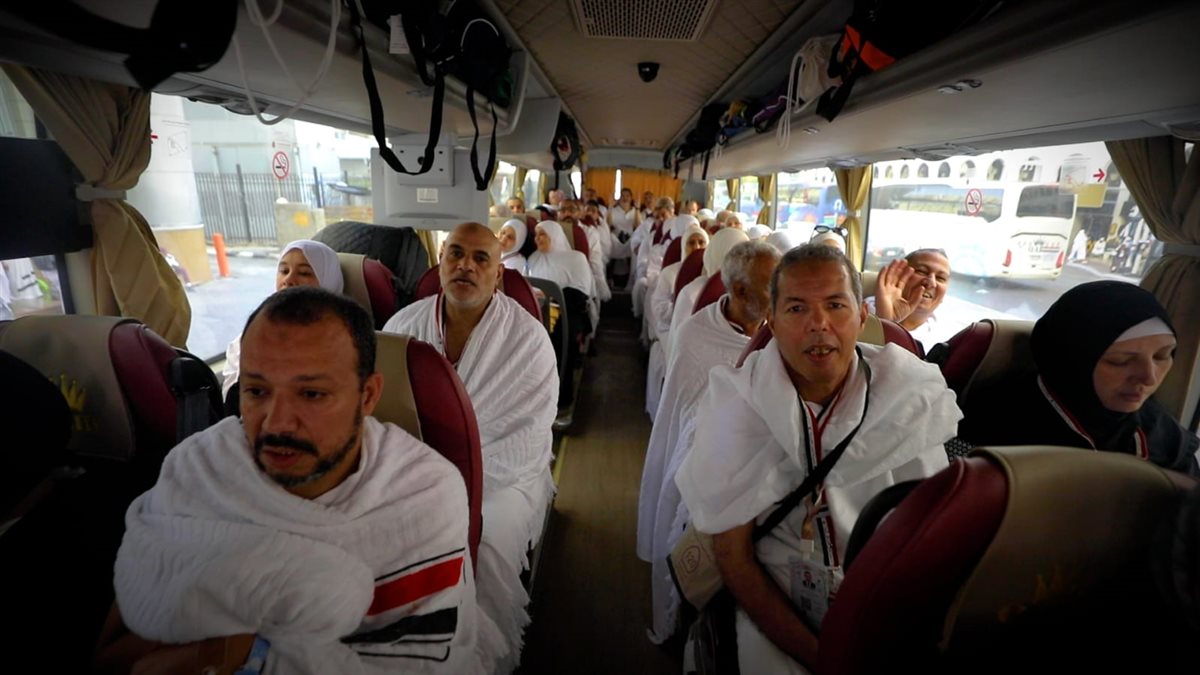 حجاج القرعة الى صعيد عرفات