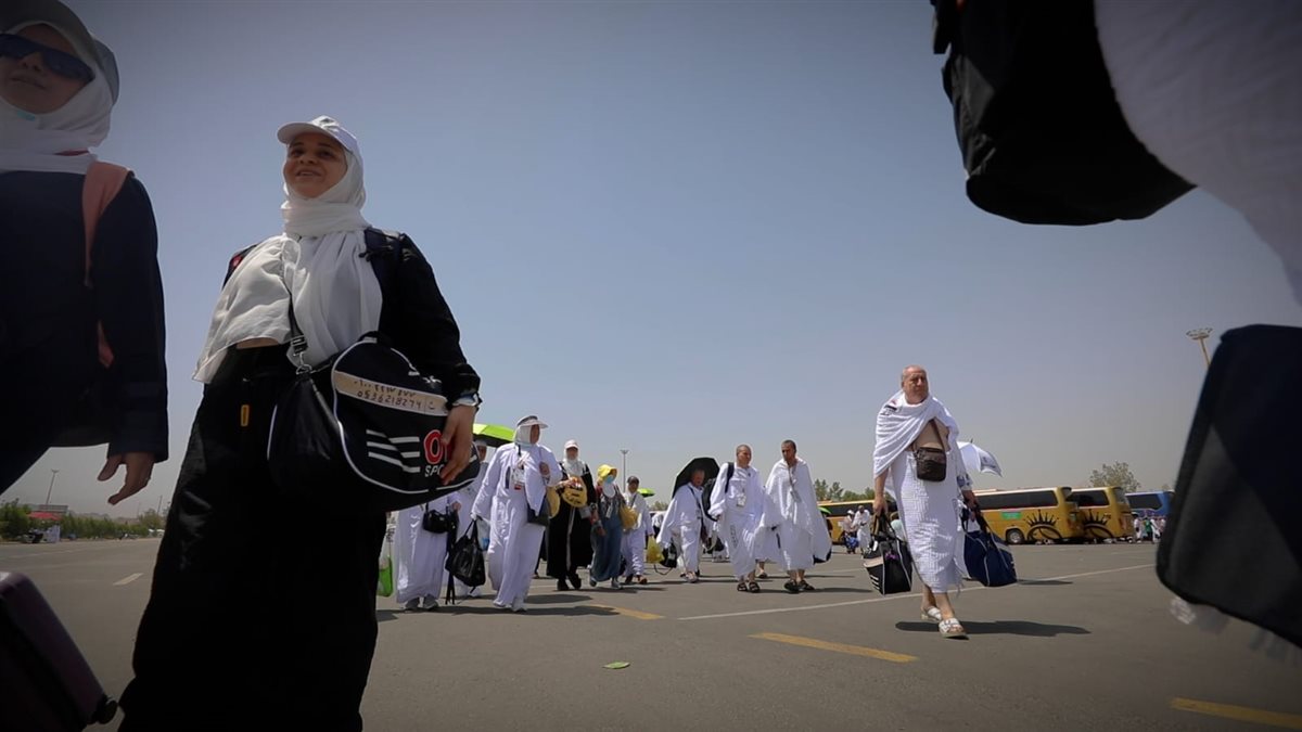 حجاج القرعة الى صعيد عرفات