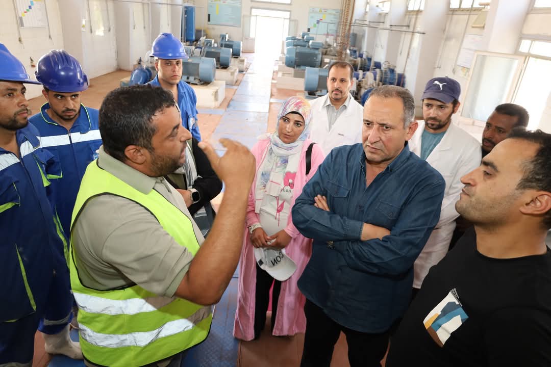 رئيس مياه الغربية يتابع محطة مياه كفر الزيات