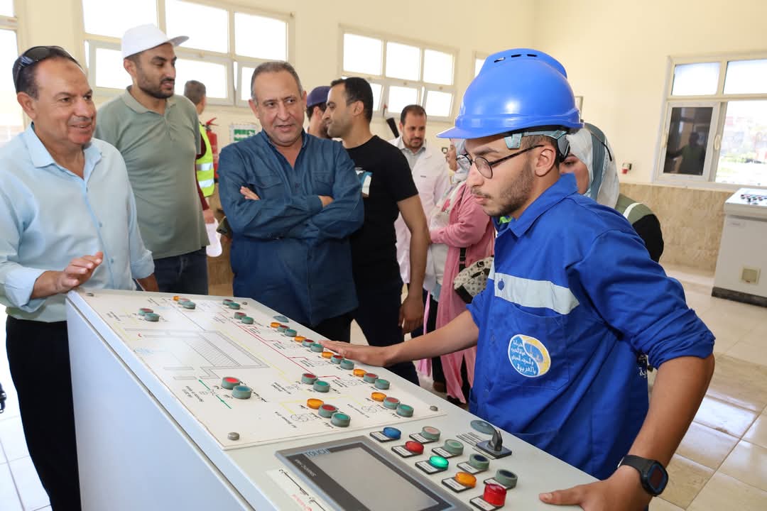 رئيس مياه الغربية يتابع محطة مياه كفر الزيات