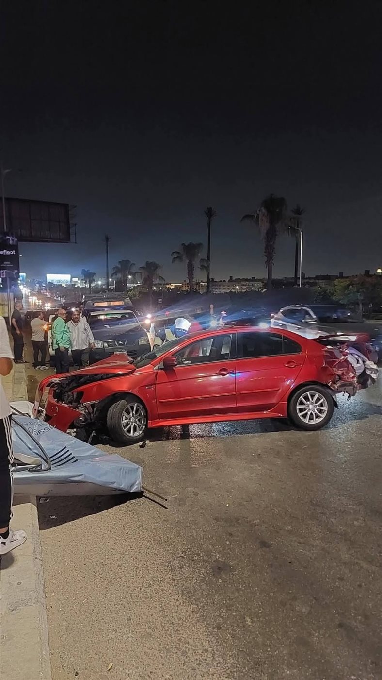 صورة من حادث طريق العبور