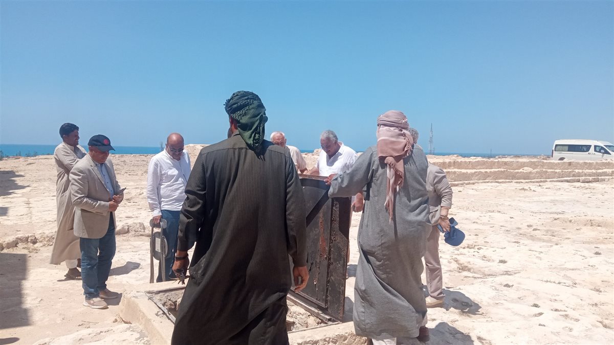  لجنة سيناريو العرض المتحفي تزور موقع أبو صير بالإسكندرية