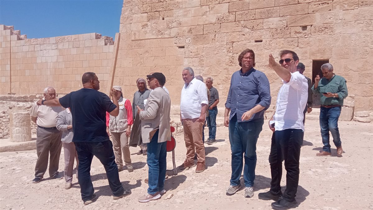  لجنة سيناريو العرض المتحفي تزور موقع أبو صير بالإسكندرية