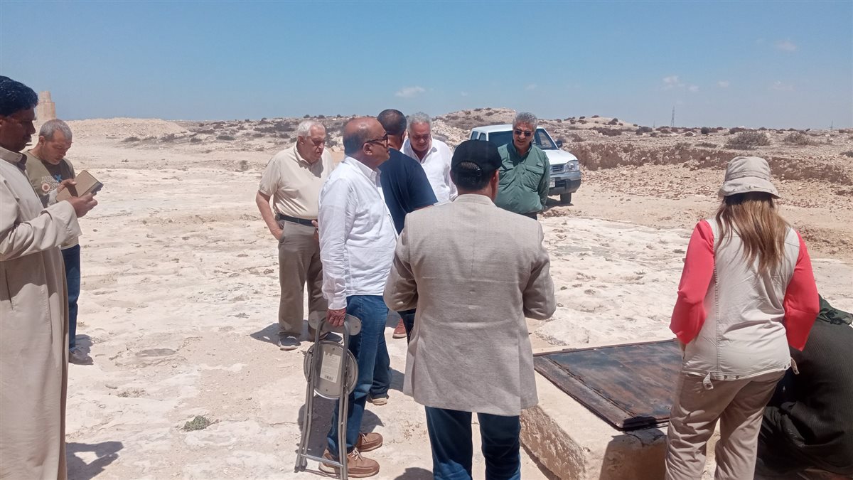  لجنة سيناريو العرض المتحفي تزور موقع أبو صير بالإسكندرية