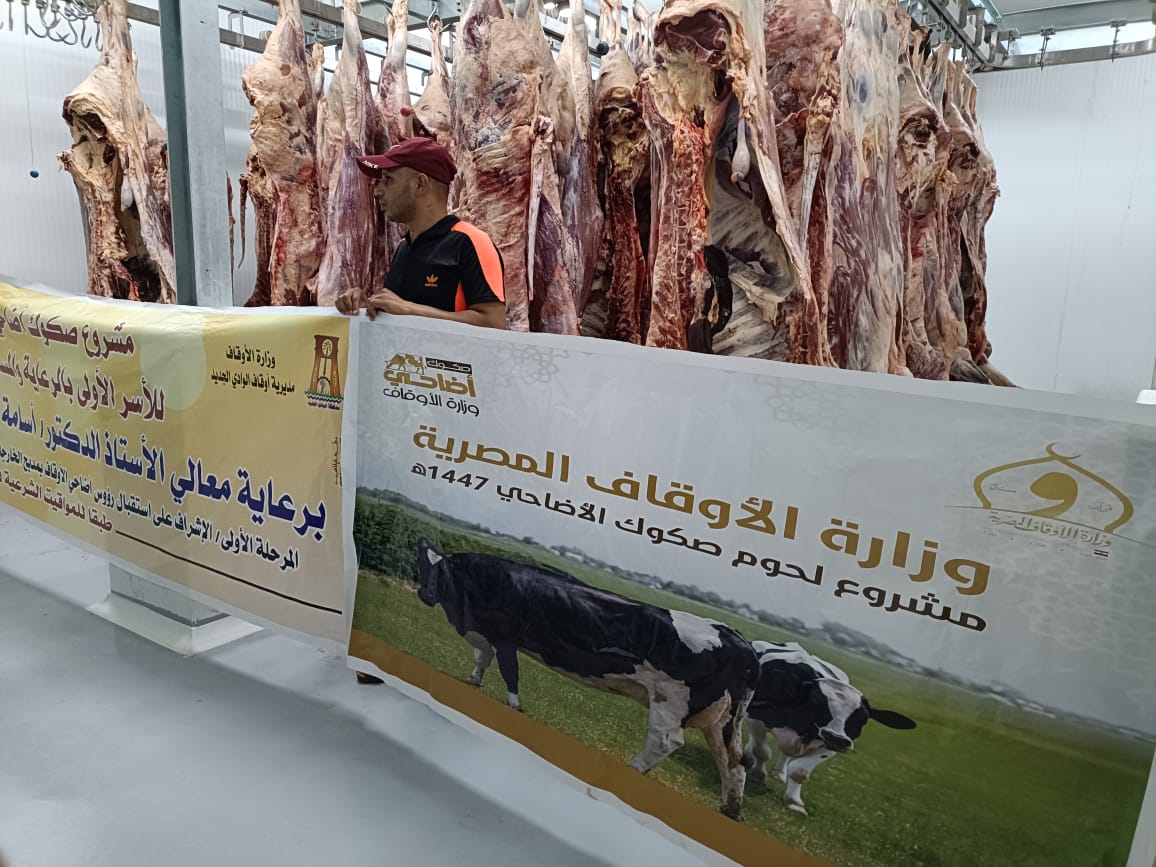 الأوقاف تواصل ذبح صكوك الأضاحي لليوم الثالث على التوالى