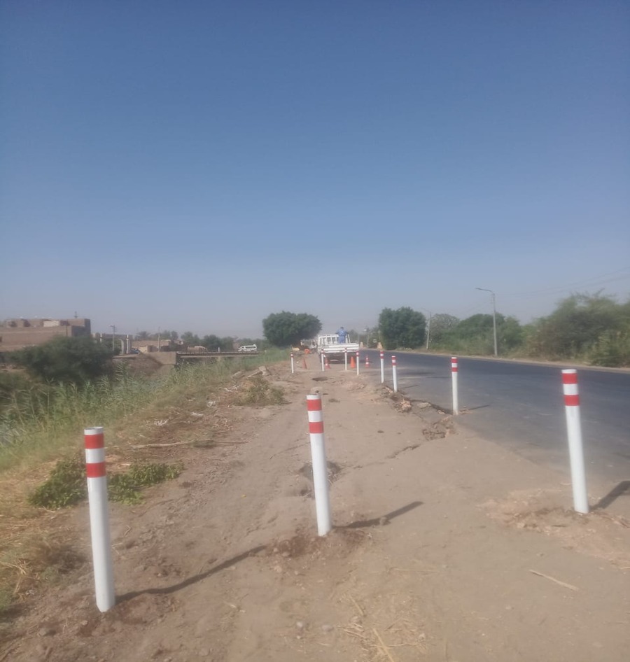 انفصال جزئي مفاجئ محدود بالطبان الترابي بطريق إسنا / الأقصر الزراعي الغربي