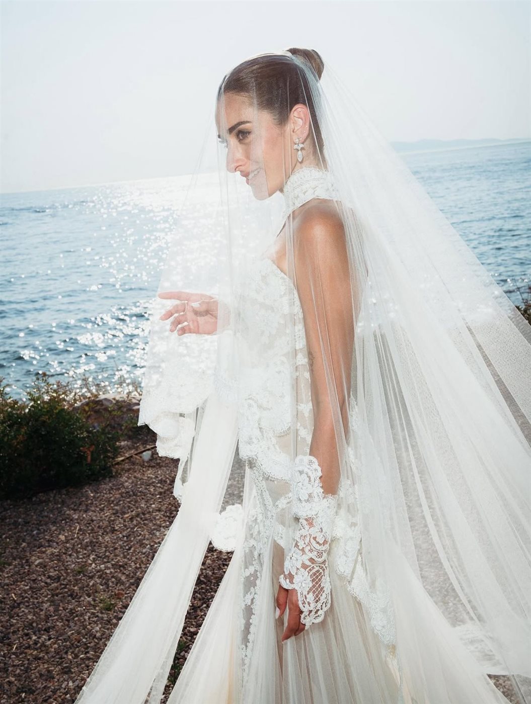 صور حفل زفاف أمينة خليل والمصور أحمد زعتر في اليونان