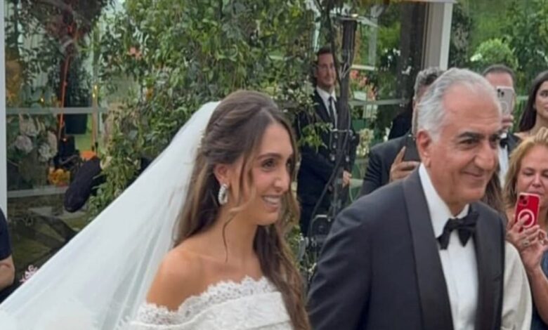 زواج حفيدة شاه إيران