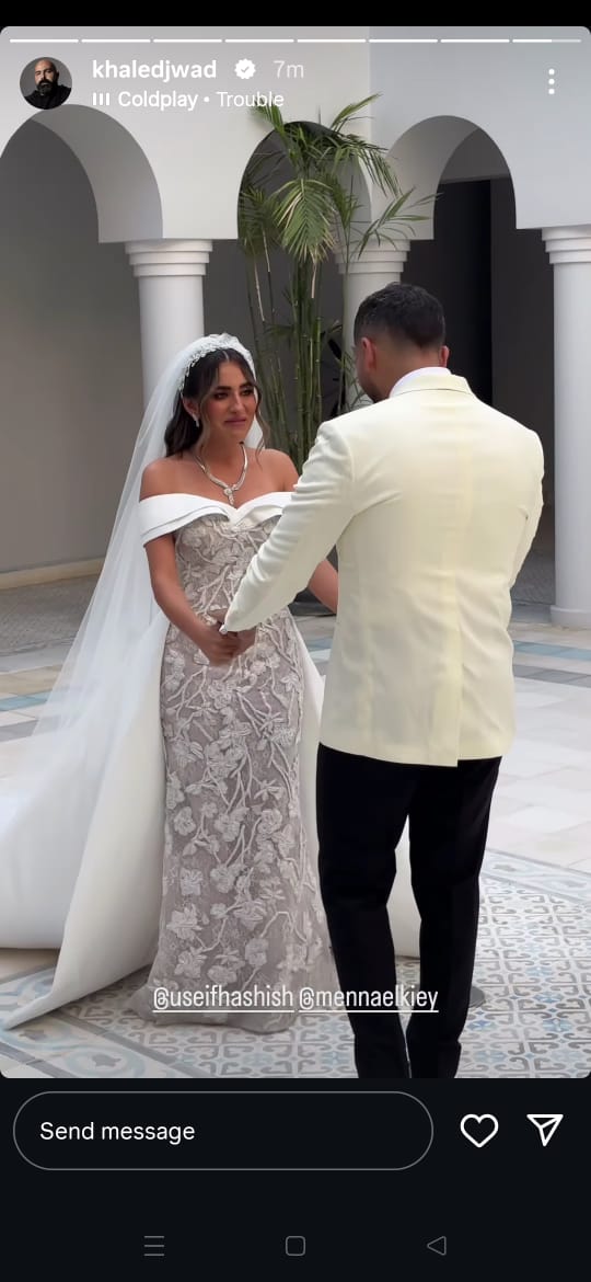 حفل زفاف منة عدلي القيعي والممثل يوسف حشيش