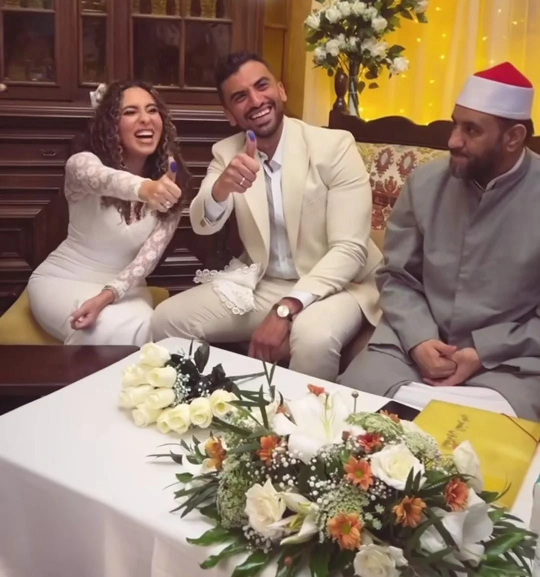 عقد قران منة عدلي القيعي ويوسف حشيش