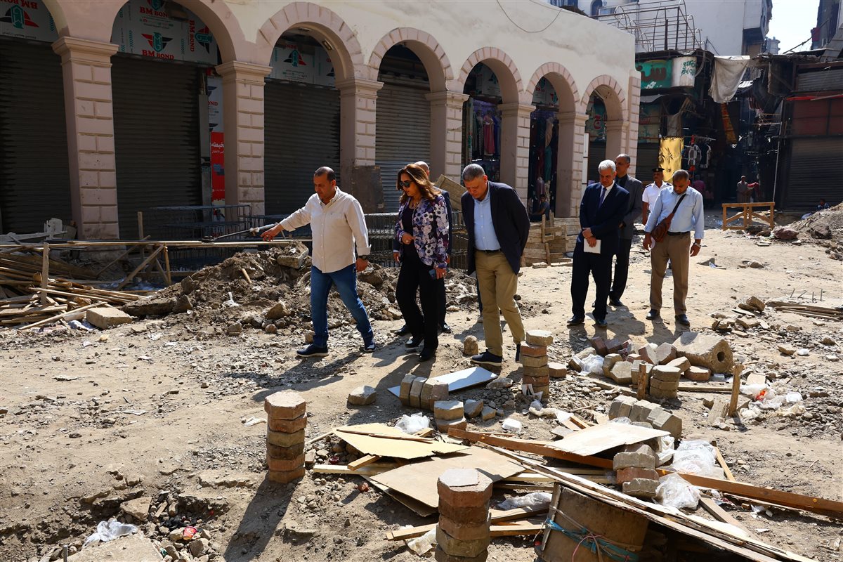 وزيرة التنمية المحلية خلال جولتها