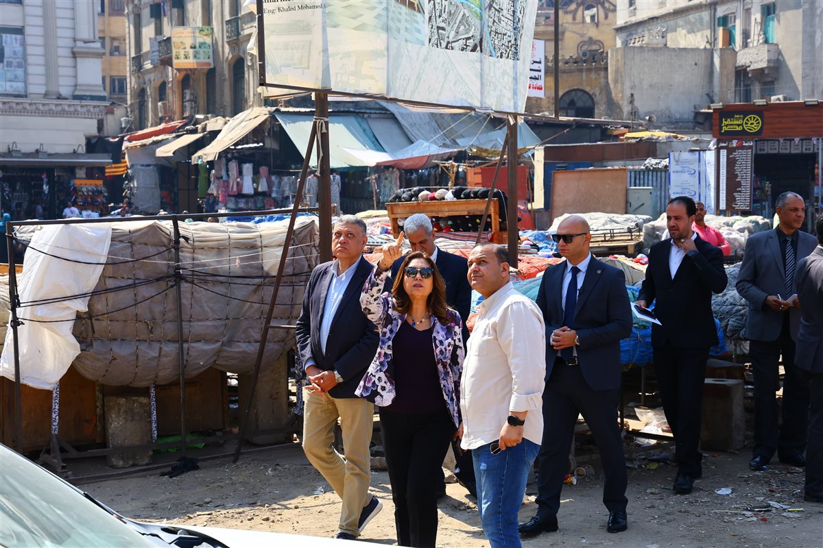 وزيرة التنمية المحلية خلال جولتها