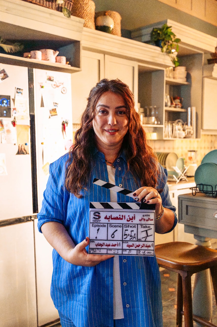 لقطات من انطلاق تصوير مسلسل ابن النصابة لـ كندة علوش