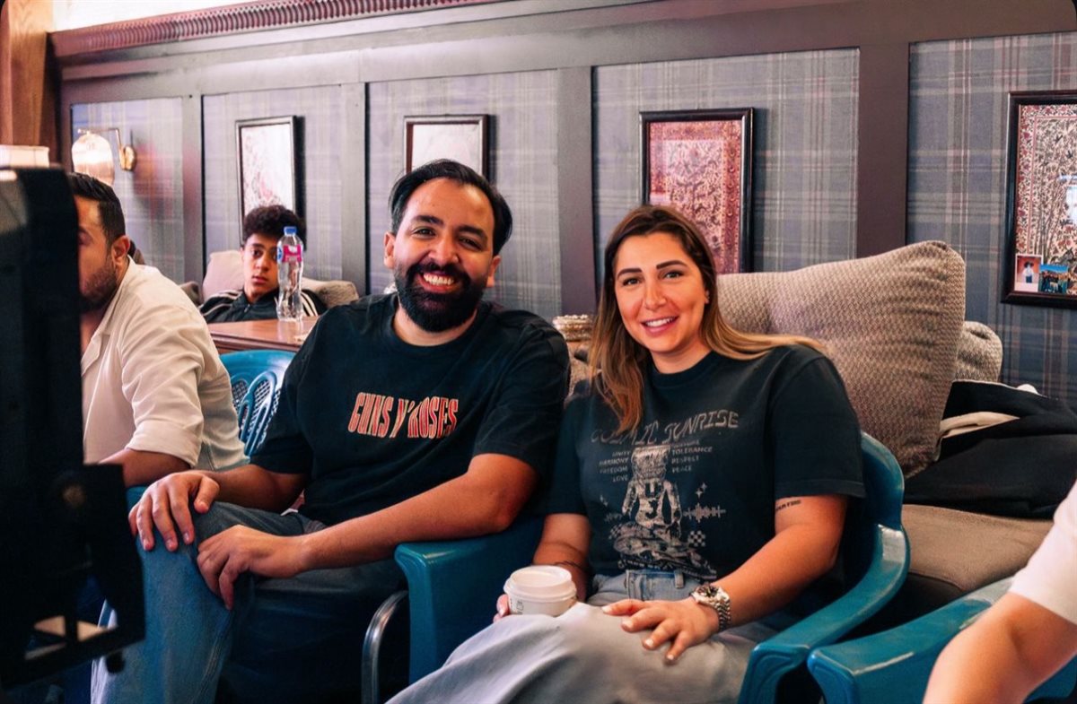 لقطات من انطلاق تصوير مسلسل ابن النصابة لـ كندة علوش