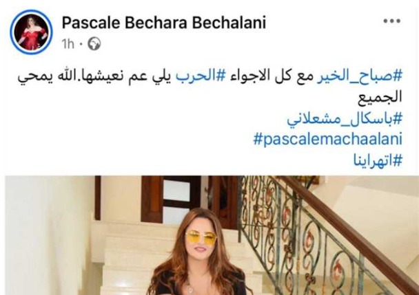 تعليق مثير للجدل من باسكال مشعلاني عن الحرب