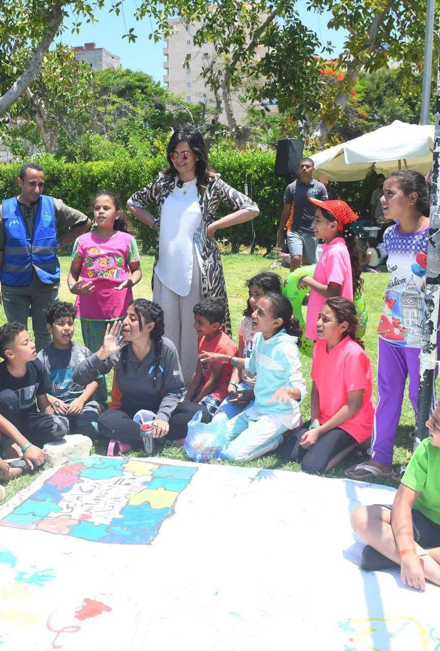 لقطات من زيارة السفيرة نبيلة مكرم لحضور فعاليات موتمر الأرامل السنوي