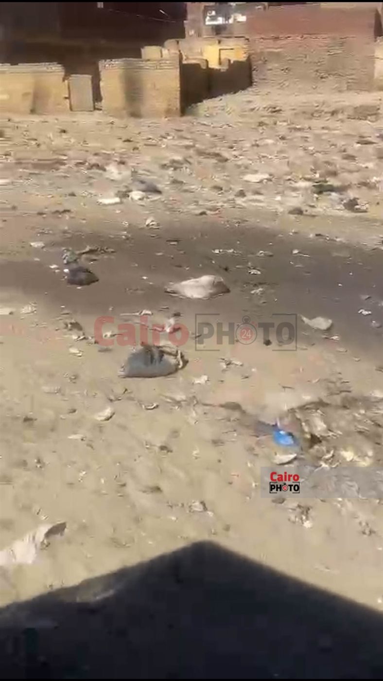 انتشار أكوام القمامة والمخلفات على امتداد 2 كم بشارع السماد بأسوان