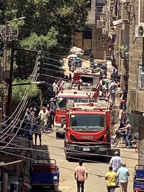 حريق بمنطقة أبو الجود بالأقصر