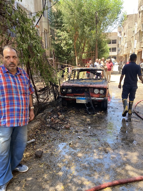 حريق بمنطقة أبو الجود بالأقصر