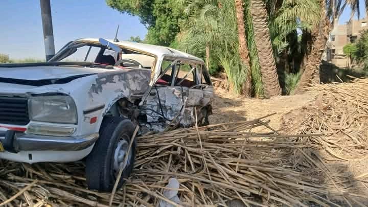 مصابي مراقبي الثانوية العامة فى حادثي سير أسيوط وقنا